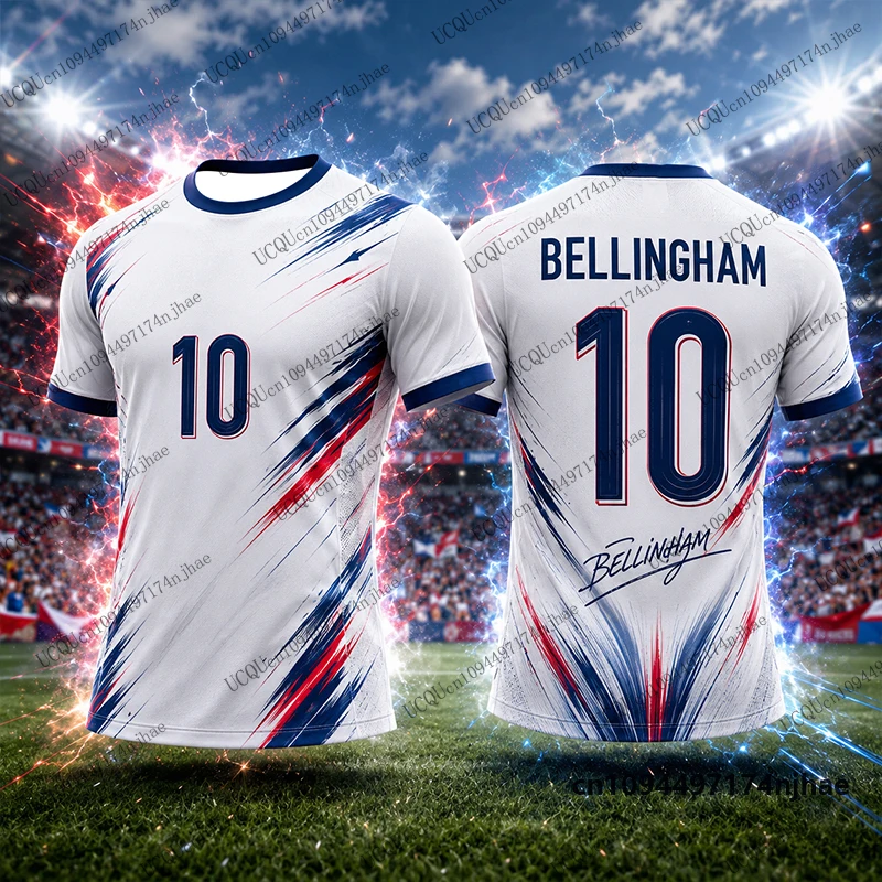 2027 New Special Bellingham #10 Print Football Jersey For Men‘s T-shirt Summer Short Sleeve Sports Tees Casual Kids/Adult Tops