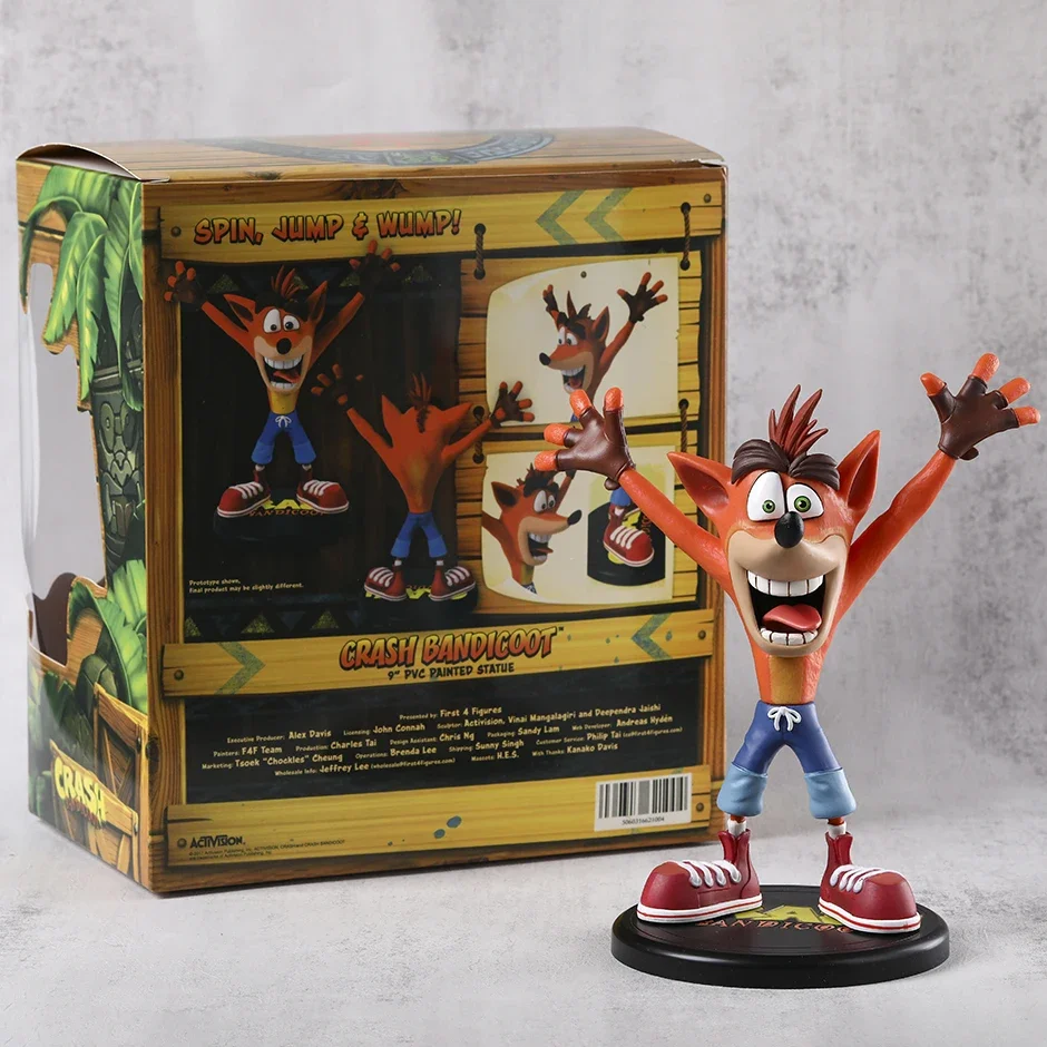 

Crash Bandicoot Activision ПВХ фигурка Коллекционная модель игрушки настольная кукла