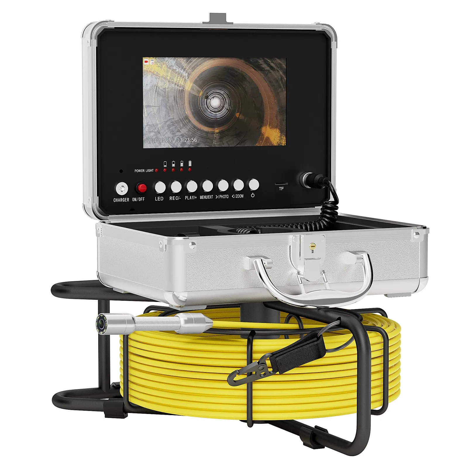 

High definition 1080P7 inch AHD video meter diameter 17mm-23MM stainless steel probe industrial pipe endoscope
