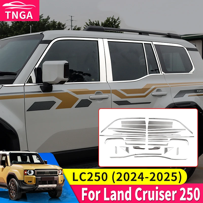 

For 2024-2025 Land Cruiser Prado LC250 First Edition 1958 Window trim strip Exterior Modification Accessories Window Kit J250