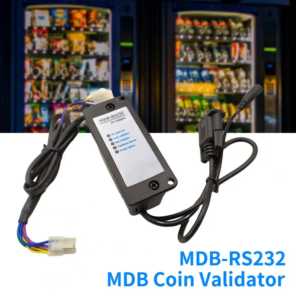 Imagem -03 - Mdb-caixa Adaptadora com Luz Indicadora Conveniente Fino Acabamento Adaptador Cashless Seguro Mdb Rs232