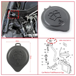 Car Parts 61667264145 For BMW E46 E36 E30 318i 323i​ 325i 328i 330i M3 1984-2005 Windshield Wiper Washer Fluid Reservoir Cap