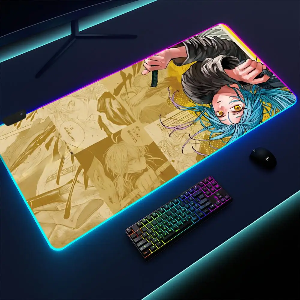 

Sakamoto Days Mouse Pad Gaming mat, LED lighted, non-slip base, waterproof, large deskpad, soft surface