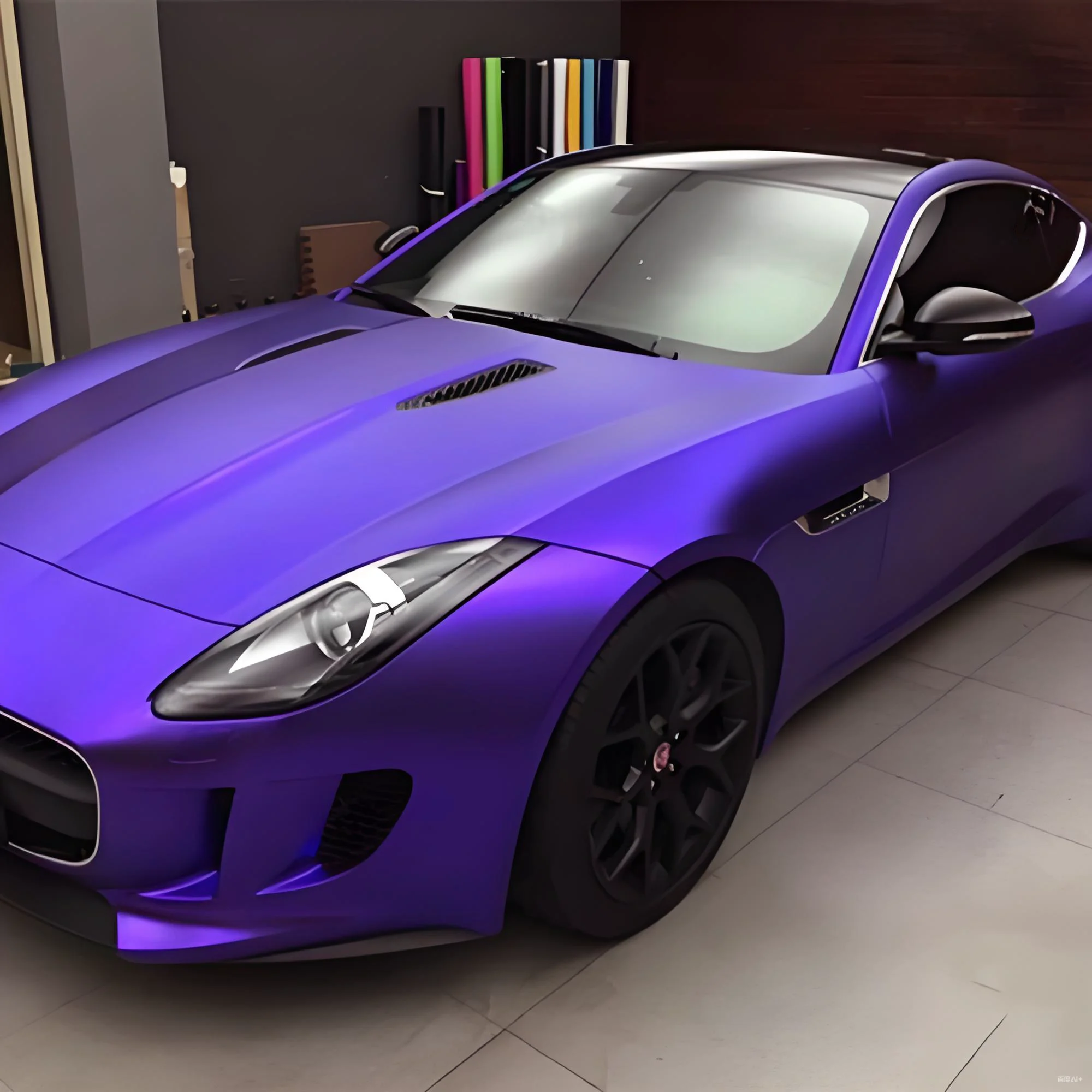 

Super Matt Chrome Purple Car Wrap Vinyl Film for Auto Exterior Wrapping Foil Air Bubble Free Super Stretchability