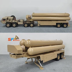 RC Trailer 1/12 Can Launch Rocket Missiles Full Metal Trailer Model Suitable for HG P802 BC8 Tractor Military Truck Model Toys