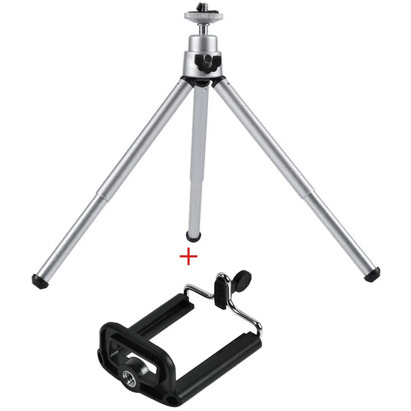 Universal Mini Table Tripod for iPhone Mobile Phone Small Digital SLR Camera Holder Telescopic  2 Section Flexible Stand