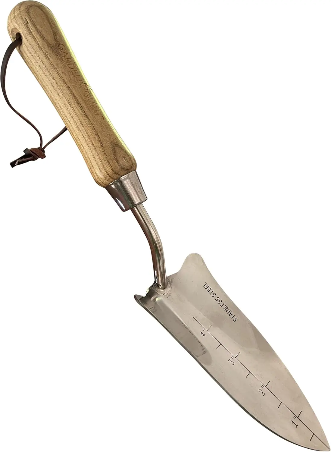 Paleta de Jardín Ecológica de Acero Inoxidable con Mango Ergonómico de Madera - Resistente a la Oxidación para Desmalezar, Trasplantar y Cavar