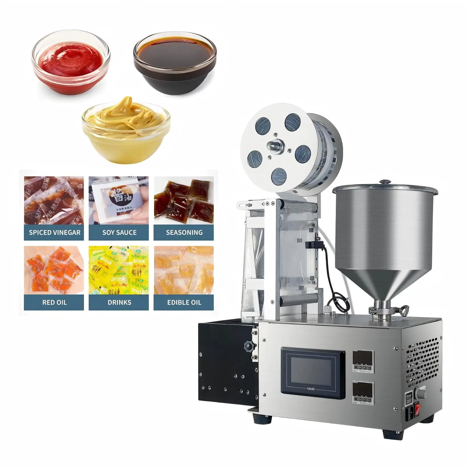 Automatic Automatic Fast Packaging Continuously Liquid Sauce Filling Machine with Tear for Packing Paste Capsicol Oil Small Plastic Bags - Aliexpress Deal
