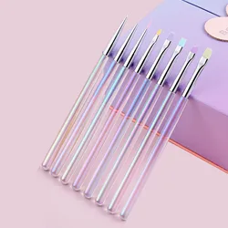 1PCS Nail Art Liner Drawing Painting Nail Brush Set Acrylic Powder Carving UV Gel Extension Manicure Pen Tools