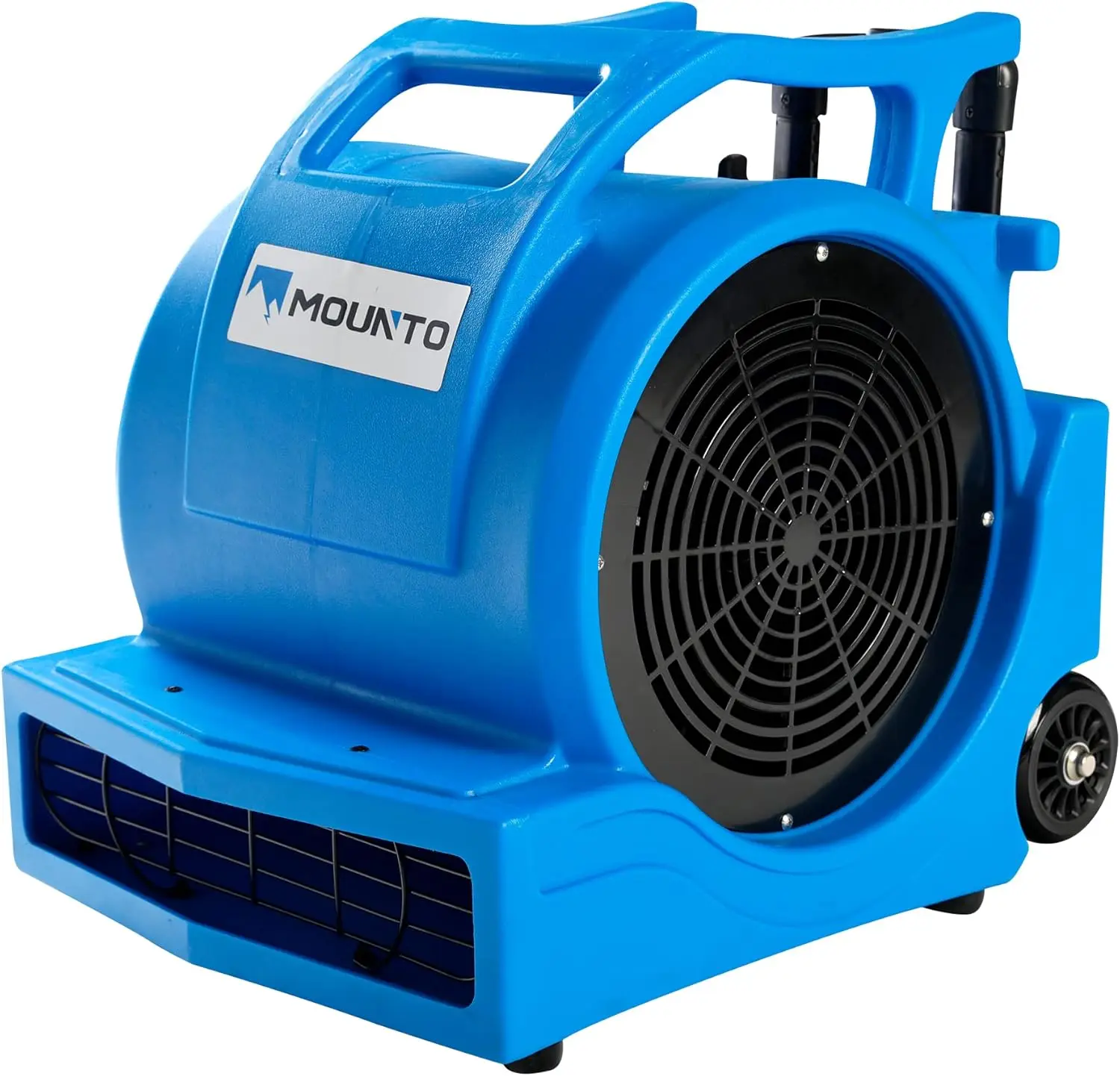 Bodenteppichtrockner mit Griff, Radsatz (blau)