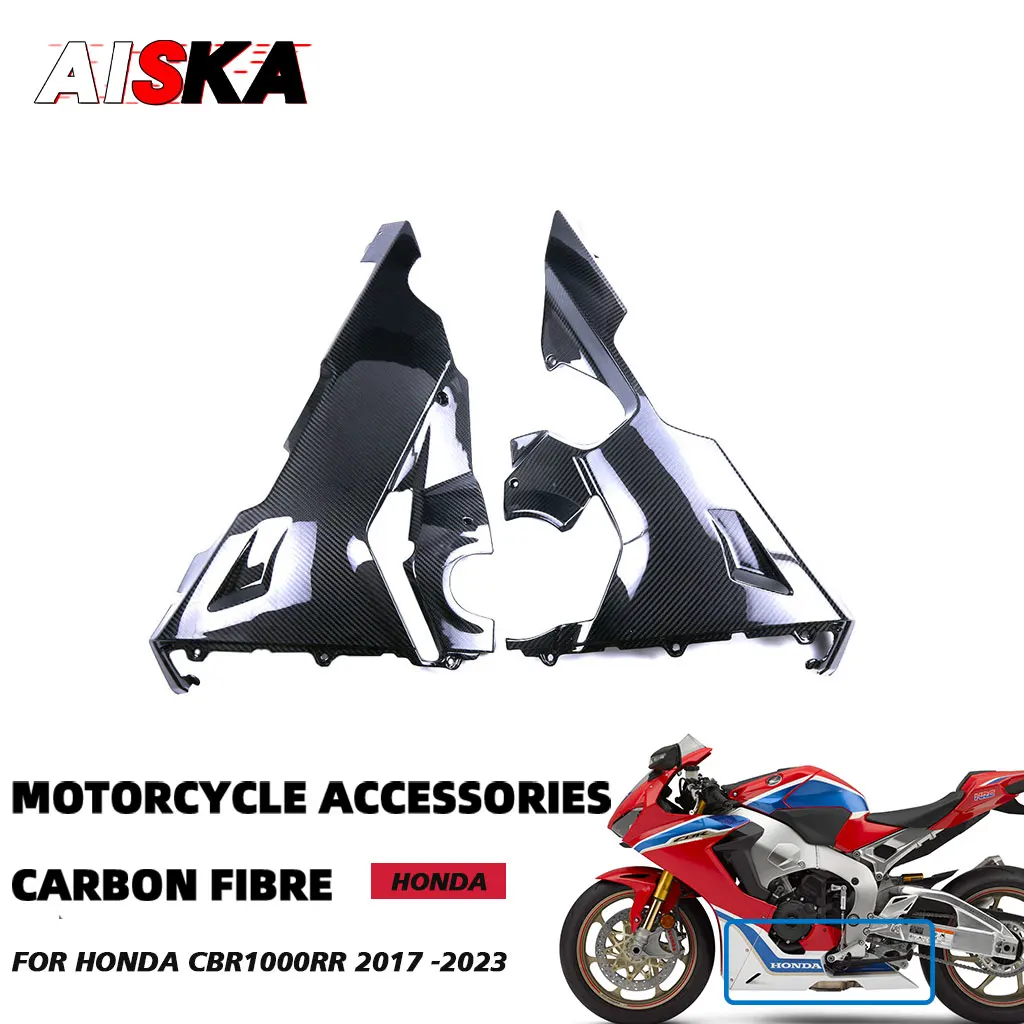 3K Real Carbon Fiber Motorcycle Accessories Undertray Belly Pan Fairing For Honda CBR1000RR 2017 2018 2019 2020 2021 2022 2023