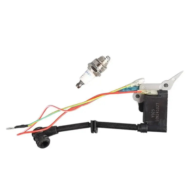 for logging saw, chain saw, chainsaw, 2500 high-voltage package, ignition coil [small hole M4], spark plug accessories