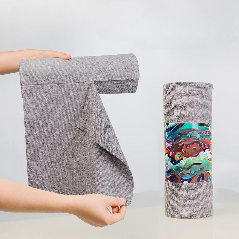 

Серый рулон полотенец из микрофибры для ручной резки, для чистки автомобиля, многофункциональный, не царапает, для домашнего ухода, прочный, мягкий, автоаксессуар