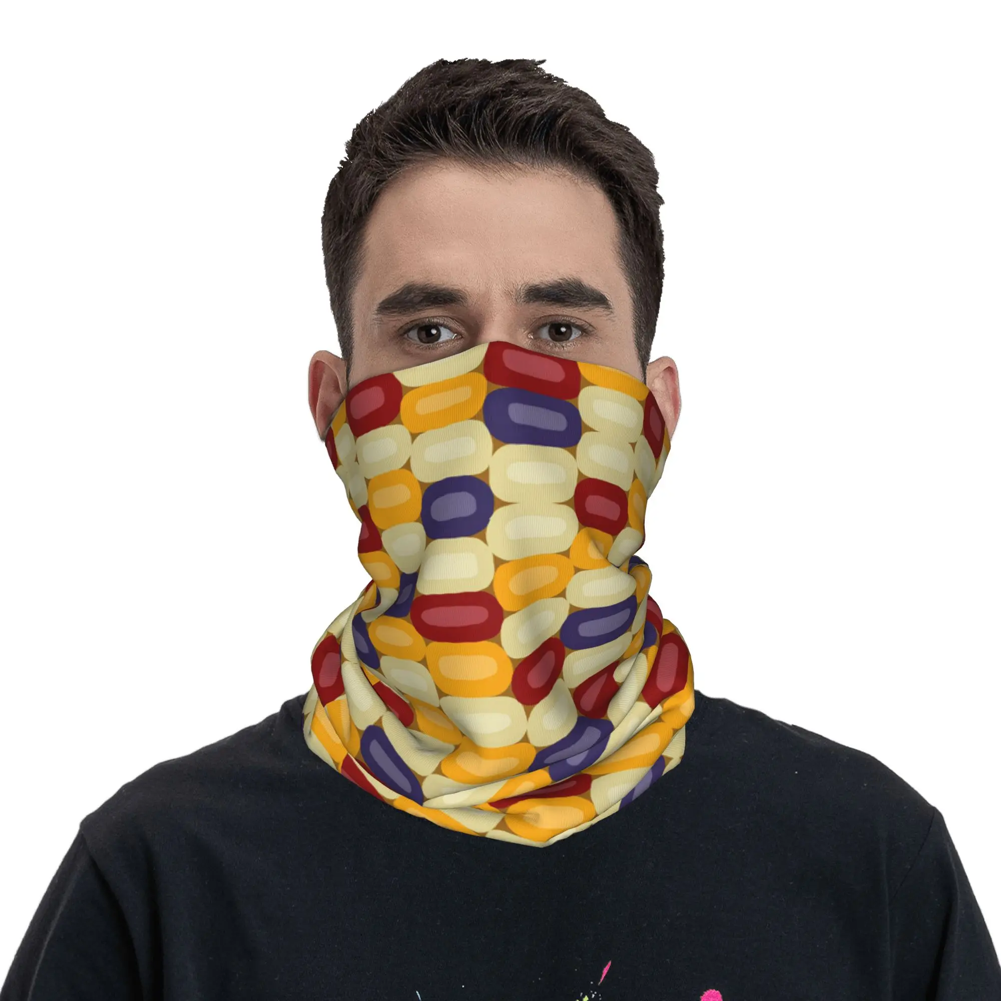 Corn cob violet Bandana Neck Gaiter Printed Magic Scarf Multi-use Balaclava Outdoor Sports Unisex Adult