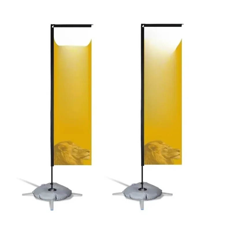 Double-sided L-shaped flag full set of rectangular flags digital printing