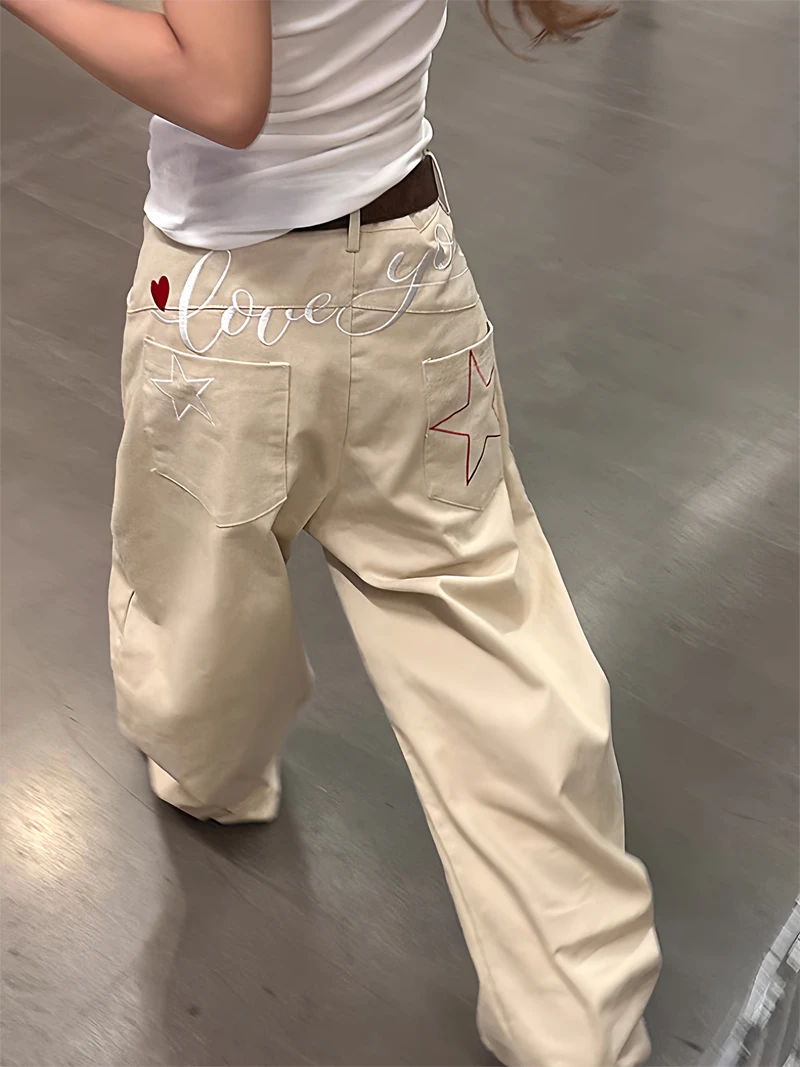 Scimitar Pants Womens Girls Winter Fleece-lined Oversized Modal Padded Cargo Outdoors Wide-legged Windproof Soft Multi-pockets