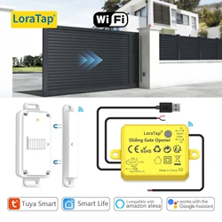 LoraTap Sliding Garage Door Opener Switch WiFi Motor Smart Life Google Home Electric Tuya Automation Slide Lock Controller