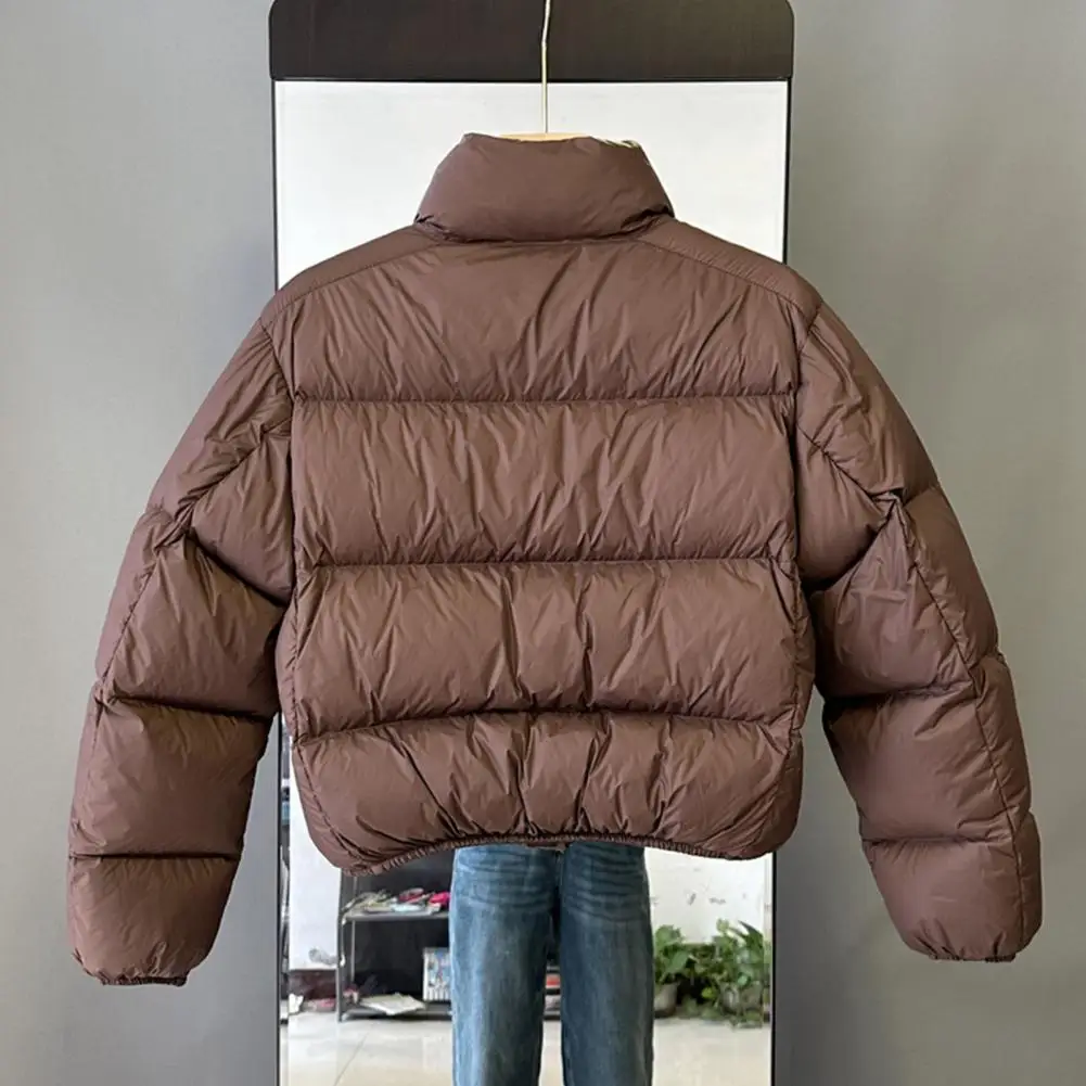 Women Jacket Women Coat Winter Down Coat Thickened Padded Jacket Stand Collar Neck Protection Outerwear Windproof Heat Retention