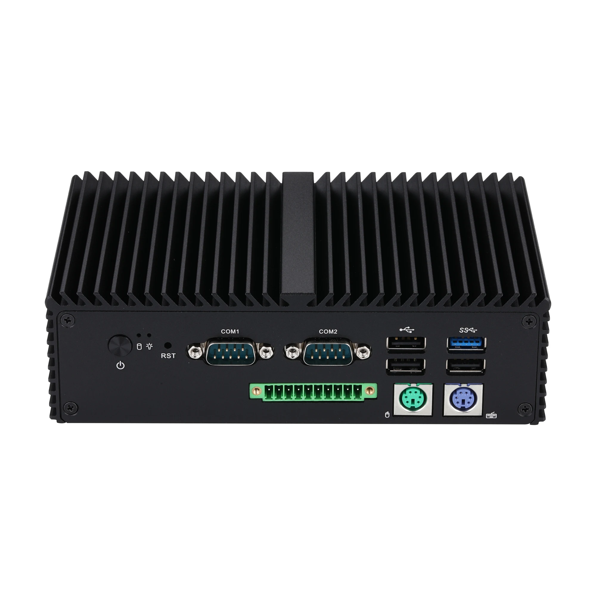 Qotom Q10922X Mini PC bez wentylatora N100, czterordzeniowy, port szeregowy AES-NI 5, 7USB2.0, USB3.0, GPIO 2PS2 VGA Firewall Mini PC