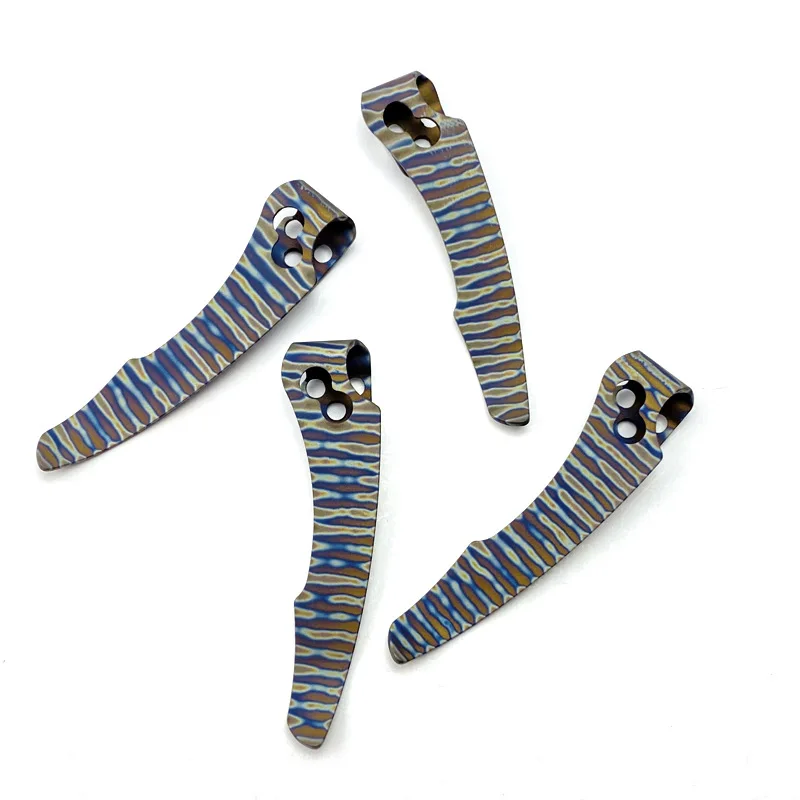 1piece Titanium Alloy Folding Knife Pocke Clip Waist Clip Deep Carry Back Clip for Cld Steel Recn 1 Knives Parts & Accessories