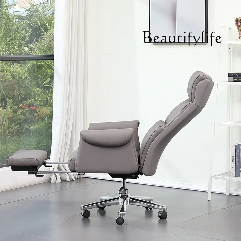 

Modern light luxury high-end boss office chair leather computer chair study home comfortable class chair