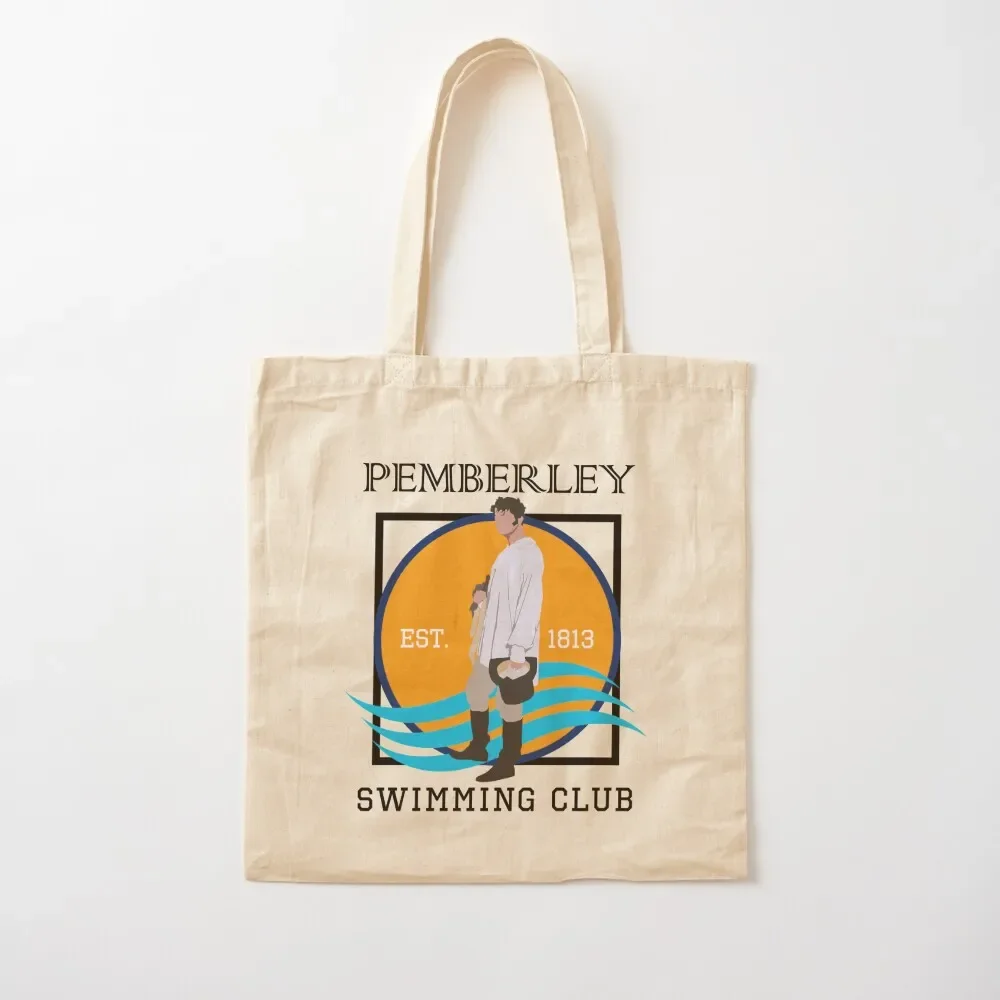 

Pemberley Swimming Club Est. 1813 - Pride and Prejudice BLACK Tote Bag Lady bag canvas bags Gift bags bags woman 2025 Tote Bag