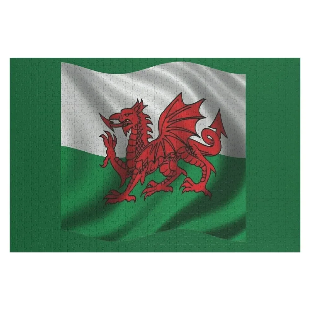 Y Ddraig Goch Welsh Flag Rugby Union v1 Jigsaw Puzzle Custom Child Jigsaw For Kids Game Children Jigsaw Custom Puzzle