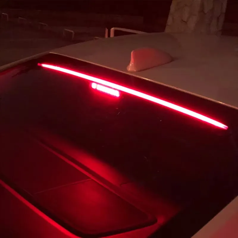 100cm traseira do carro terceira luz de freio tira led multi-modo luzes de advertência led luzes decorativas sinal de volta barra de lâmpada de parada flexível