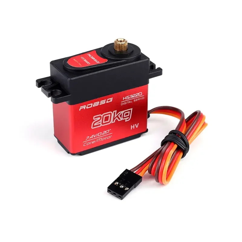 HS3220 20KG engrenage entièrement métallique étanche Servo Standard avec pièces de bras pour voiture RC camion Robot bateau pièces d'avion