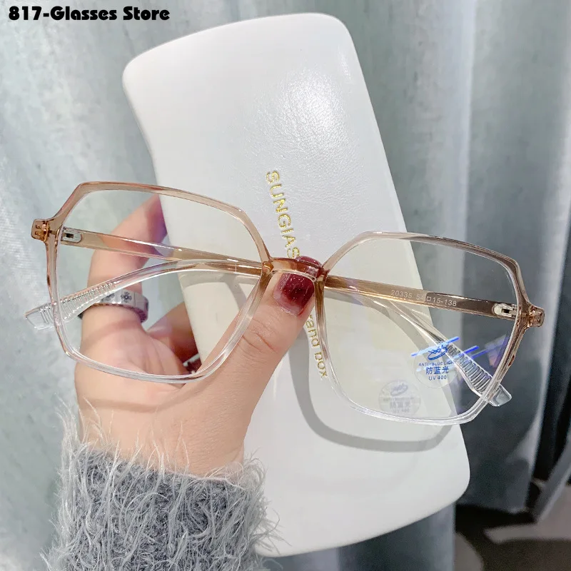 Anti Blue Light Glasses Computer Glasses Fashion Male and Female Large Frame