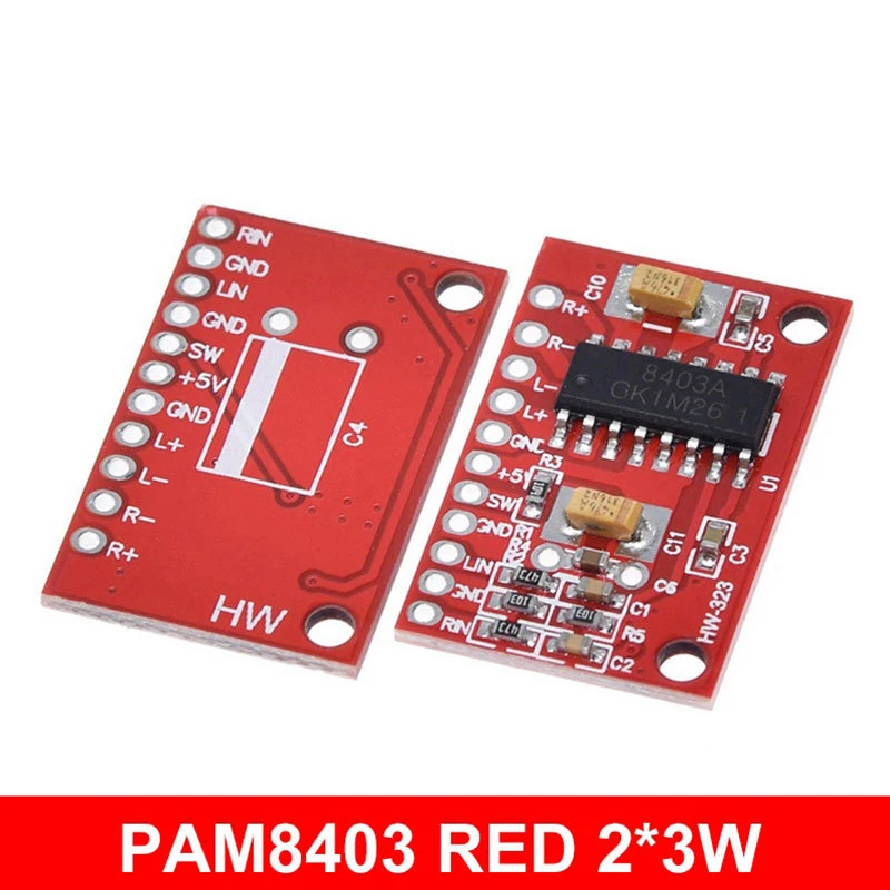 PAM8403 Ultra Mini Digital Amplifier Board Small Board USB Powered High Power 3W Dual Channel