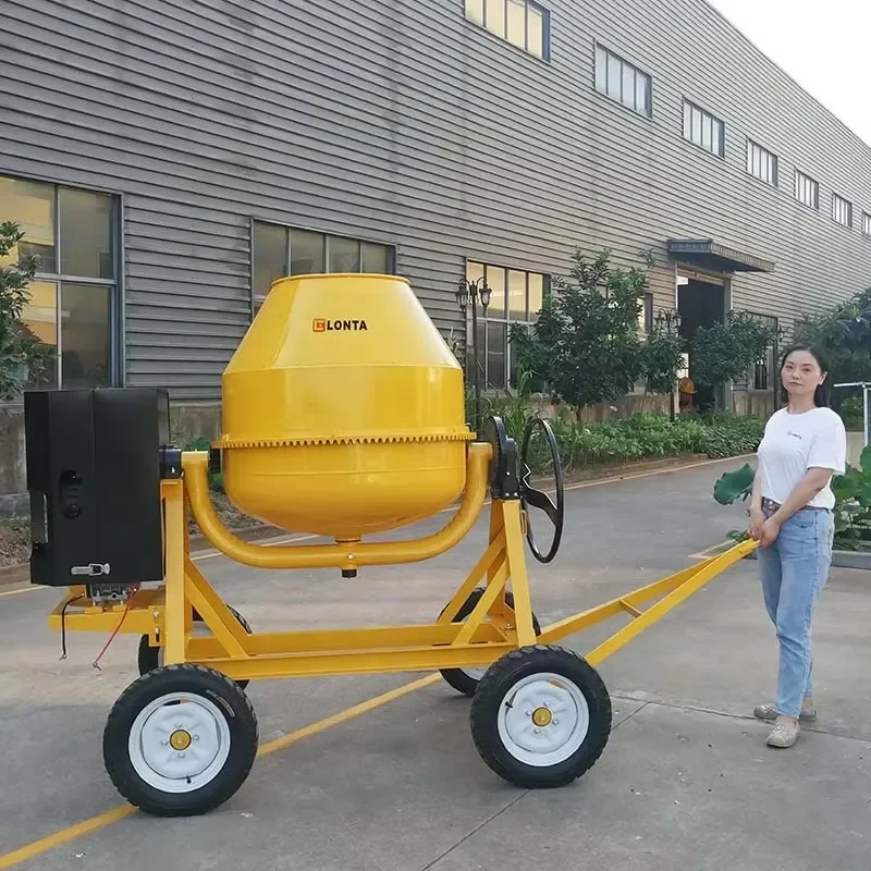 LONTA JH700S 700LCement Mixer 2.5 Bags Portable Electric Engine Mud Mortar Construction Concrete Mixer Machine