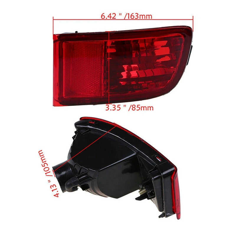 Car Rear Bumper Lamp Fog Lamp Tail Lamp For Toyota Land Cruiser Prado 120 Series GRJ120 TRJ120 FJ120 2002 - 2009