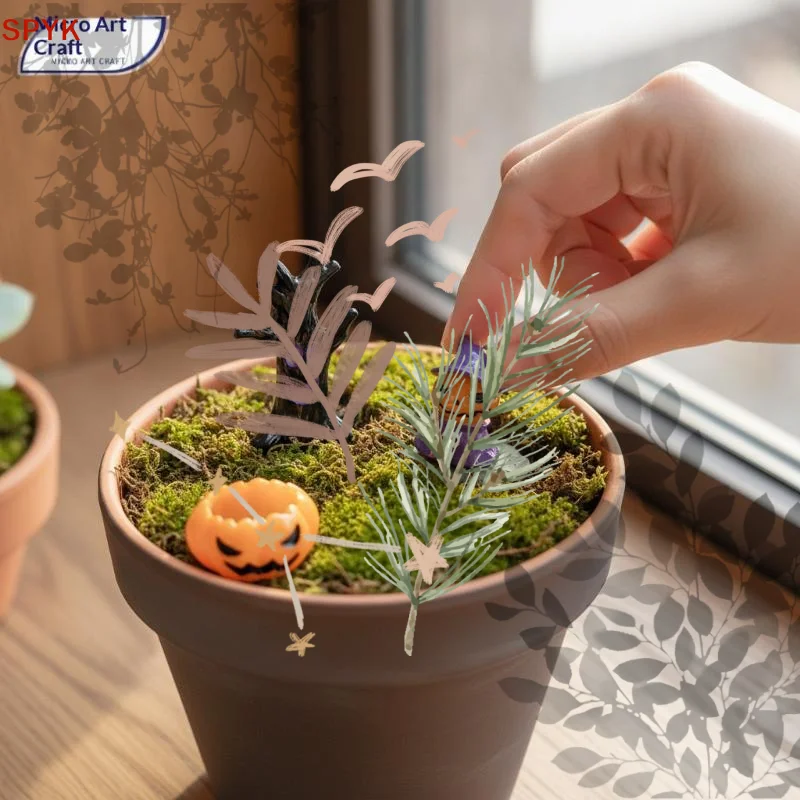 10Pcs Mini Mummy Resin Figurine Tiny Halloween Statue Retro Bandage Doll Ornament For Micro Landscape Party Decoration
