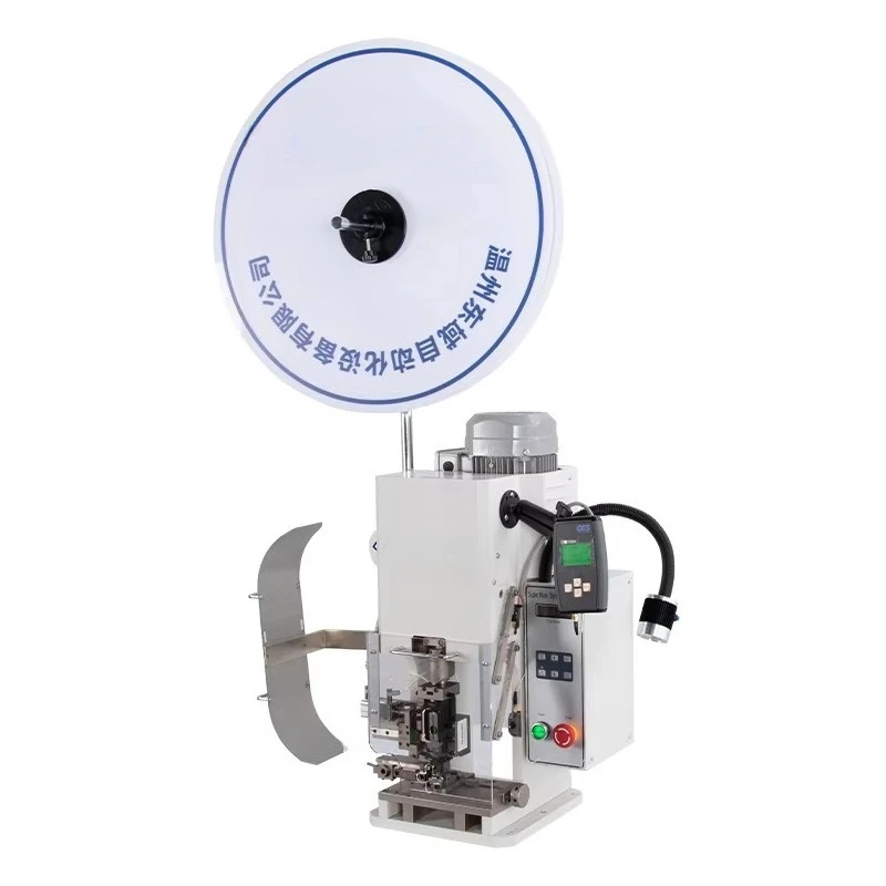 

EW-5075 EU Applicator Compatible Wire Crimp Machine Customize Full Automatic Cale&Wire JST Molex Terminal Crimping Machine