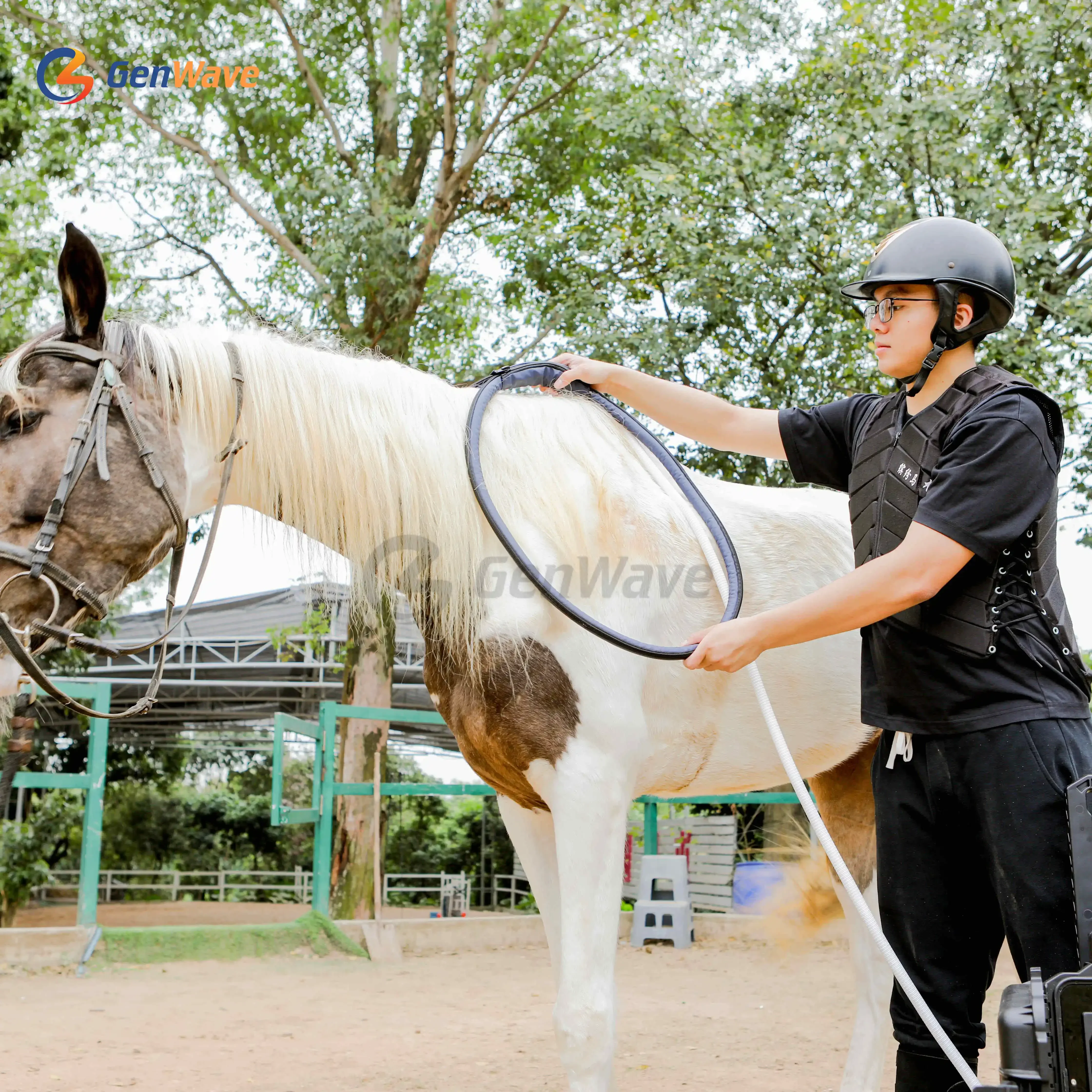 Dispositivo portátil de terapia magnética Pemf Pmst Loop Horse Máquina Pemf de terapia magnética