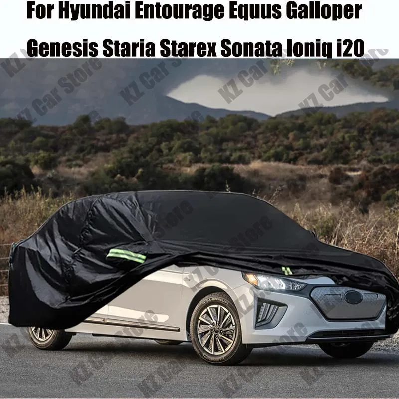 

Car Cover Anti UV Sun Snow Rain Dust Protect Cover For Hyundai Entourage Equus Galloper Genesis Staria Starex Sonata Ioniq i20
