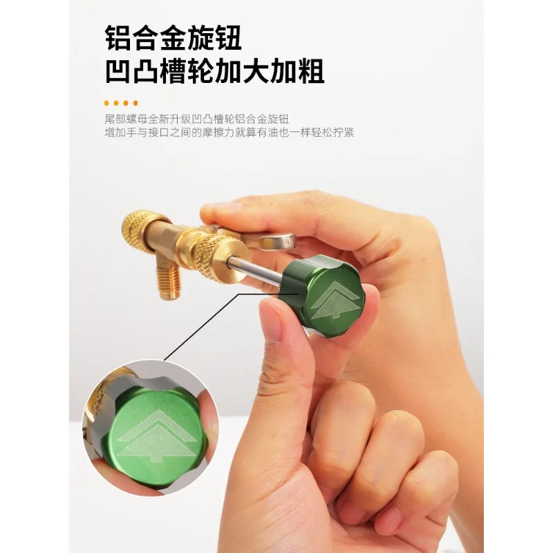 HS-1430 Air conditioner valve core loading and unloading tool Refrigerator fluoride process port Valve core disassembly and asse