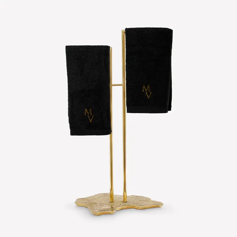 

Portugal, Hotel Villa Luxury Bathroom Stainless Steel Freestanding Towel Rack Bath Towel Rack