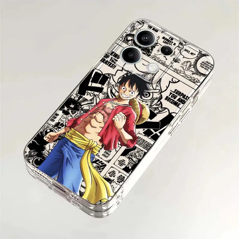 

Monkey D. Luffy Anime Cool Phone Case For Xiaomi Redmi 10 11 K30 K40 K50 K60 K70 Pro Prime Plus Ultra Zoom 5G TPU Transparent