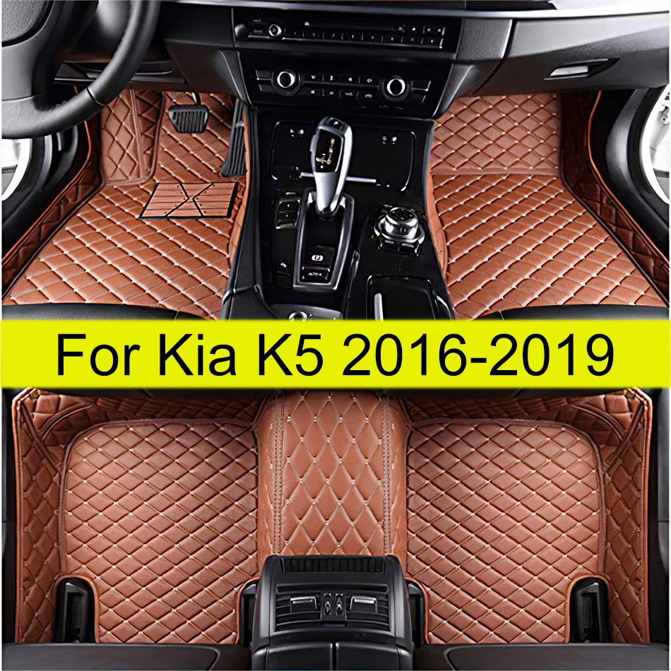 Car Floor Mats For Kia K5 2016 2017 2018 2019 Custom Auto Foot Pads Automobile Carpet Cover Interior Accessories