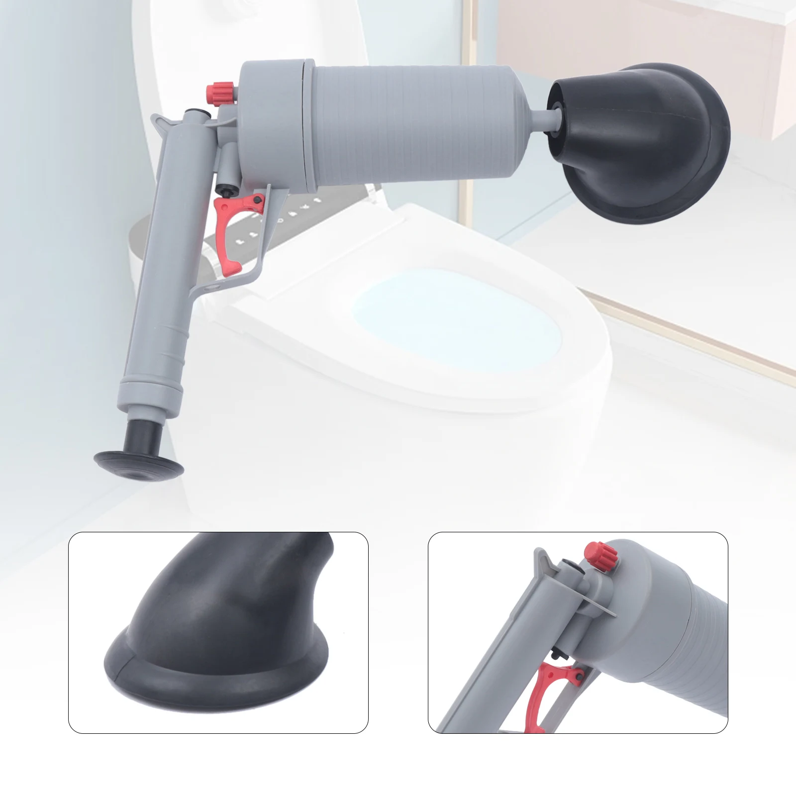 Toilet Drain Clog Toilet Dredger Air Pressure Plunger Pipeline Dredge Remover High Pressure Sink Dredge Cleaner