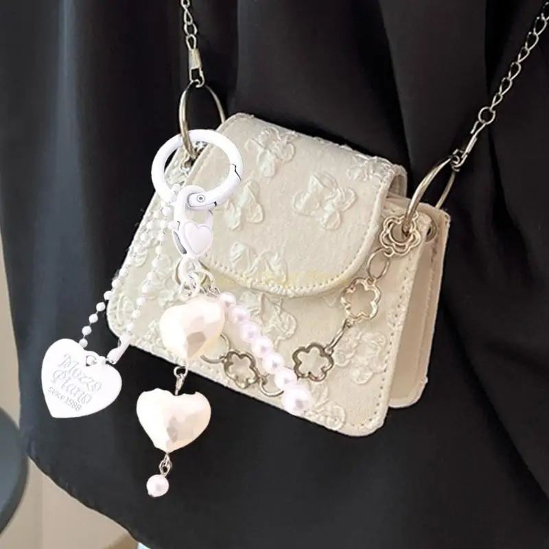 X90D سلاسل المفاتيح الجمالية حقيبة جميلة قلادة حلية فراشة سلاسل المفاتيح Charms للنساء حقيبة محفظة ظهره زينة الهدايا #5