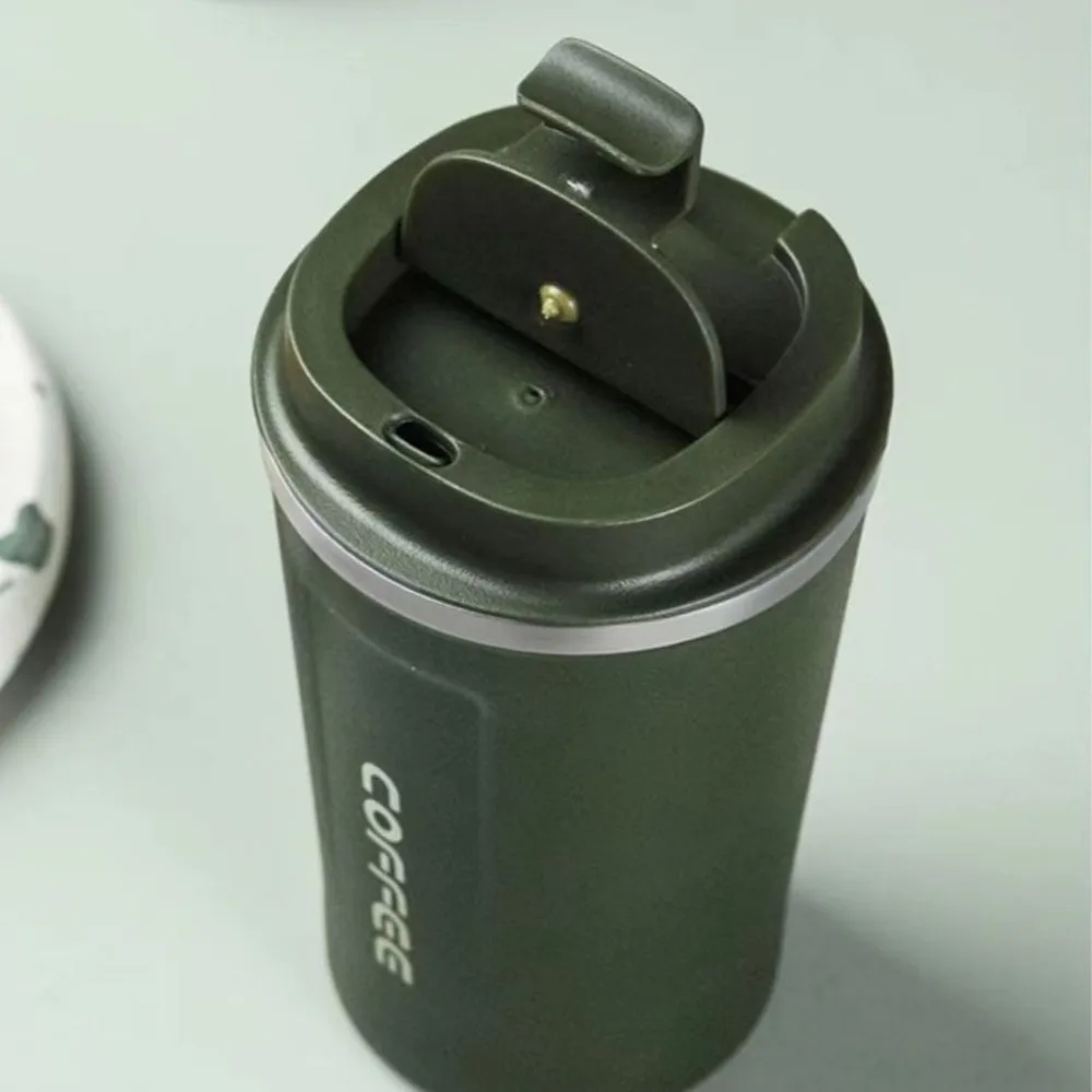 380ml/510ml コーヒーカップ ステンレス鋼 漏れ防止設計 トラベルサーマルマグ 断熱コーヒー断熱カップ