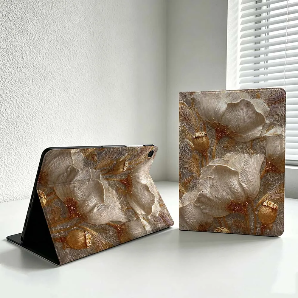 Art Floral Pattern Design Cover For Samsung Galaxy Tab S11 S10 S9 S8 S7 S6 A11 A9 A8 Lite FE Plus Soft Inch Tablet Case