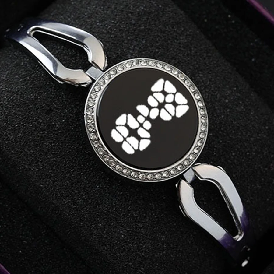 

MAYZHISU модные круглые женские цифровые часы, роскошные браслеты со стразами и сенсорным экраном, наручные часы для женщин, Reloj Mujer