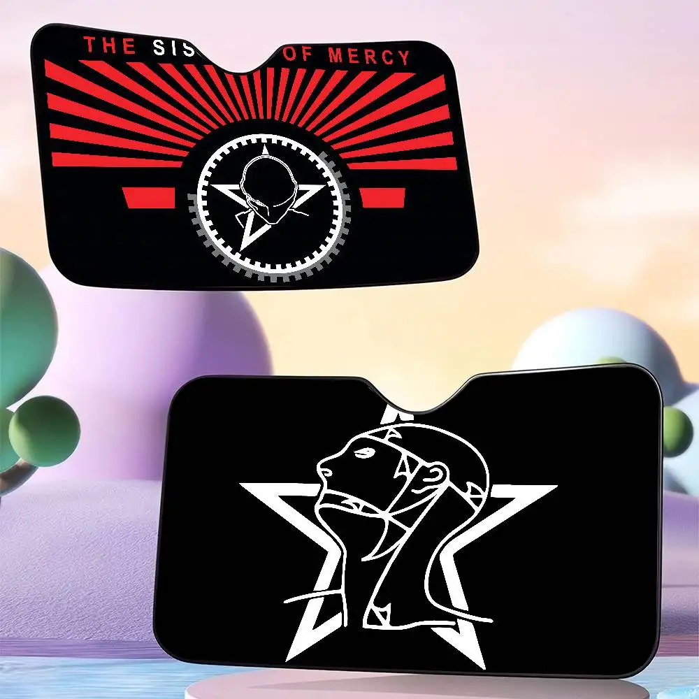 The Sisters Of Mercy Band Car Window Sun Shade Windshield Anti-UV Protection Front Rear Windshield Block Cover Visor