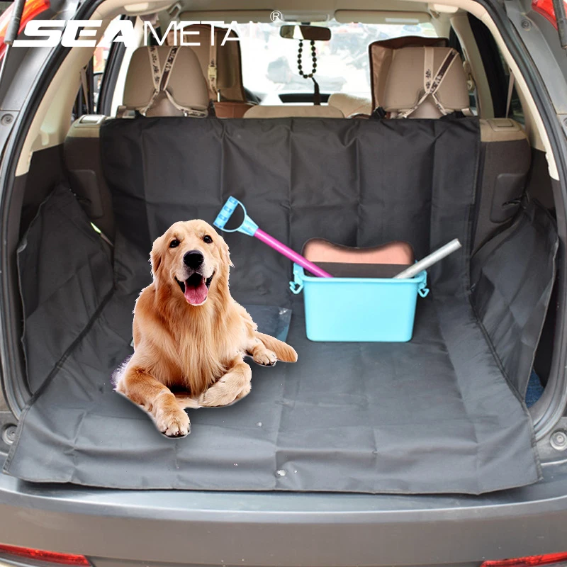 SEAMETAL Car Trunk Cargo Liner for Dog Thicken Oxford Cloth Trunk Mat Waterproof Scratch-Free Universal Rear Row Barrier for Dog