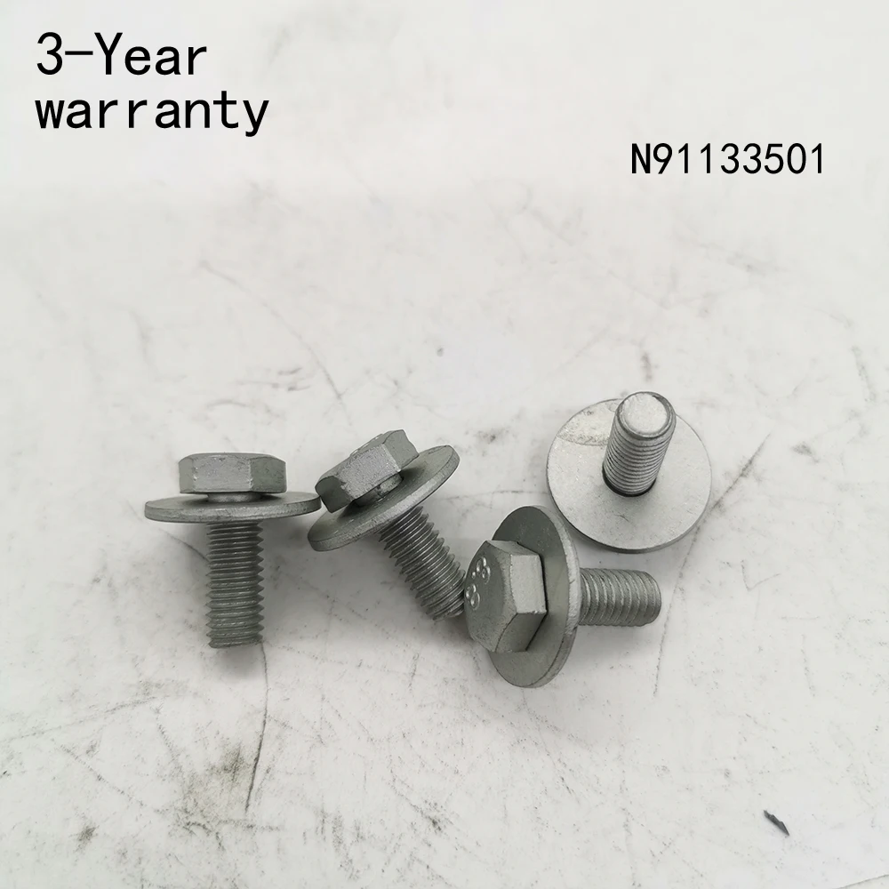 

4Pcs Fender bolt N91133501 For VW Golf Atlas Cross Sport Multivan Seat Mii Leon