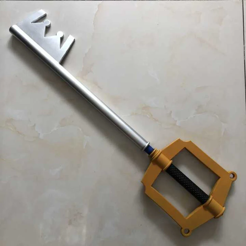 

Cosplay Game Kingdom Hearts Gold Key 1: 1 Weapon PU Movie Game Anime Cos Role Playing Children Security Present 88 cm